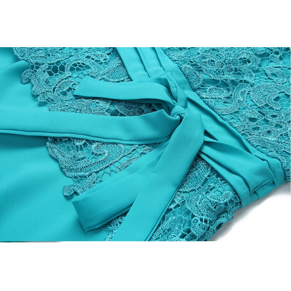 

Vintage Elegant Chiffon Lace A-line Dresses Women Summer Autumn 2020 Casual Plus Size Sexy Bandage Slim Long Party Dress