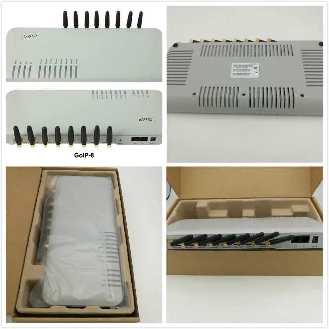 Шлюз GoIP 8 портов GSM шлюз/шлюз VoIP SIP шлюз IP GSM/ GoIP8 поддержка SIP/H.323|voip|voip sip portssip sms |