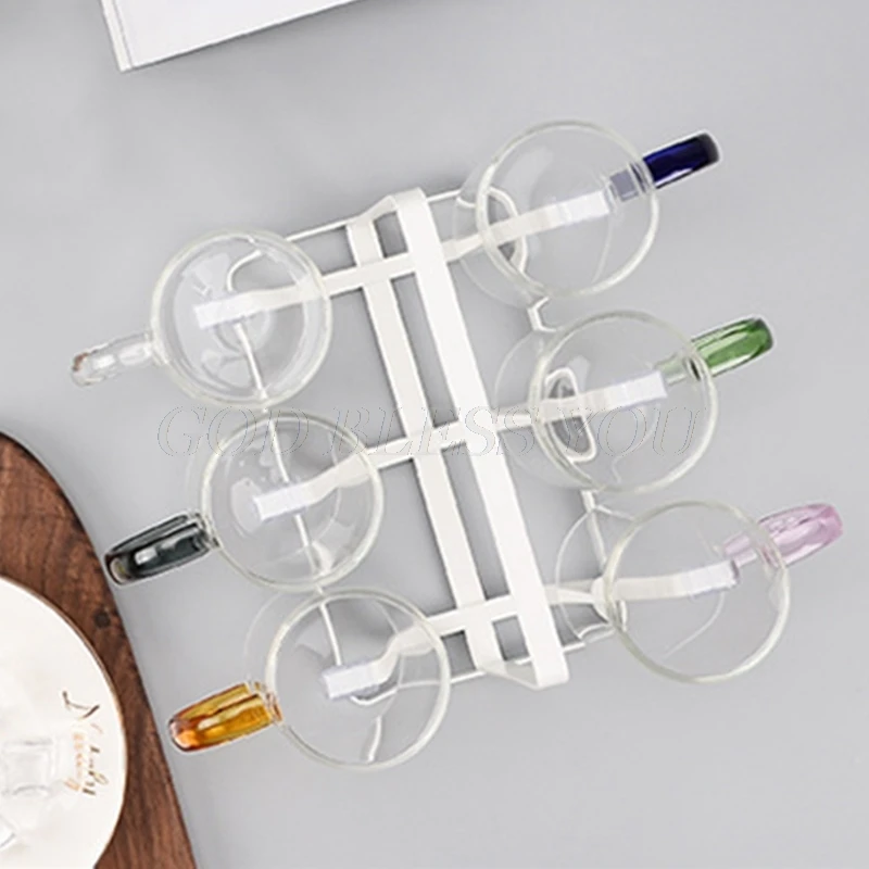 

Cup Drying Rack Stand Beer Glasses Rack, 6 Cup Metal Drainer Holder Rack Non-Slip Mugs Cups Organizer Drop Shipping