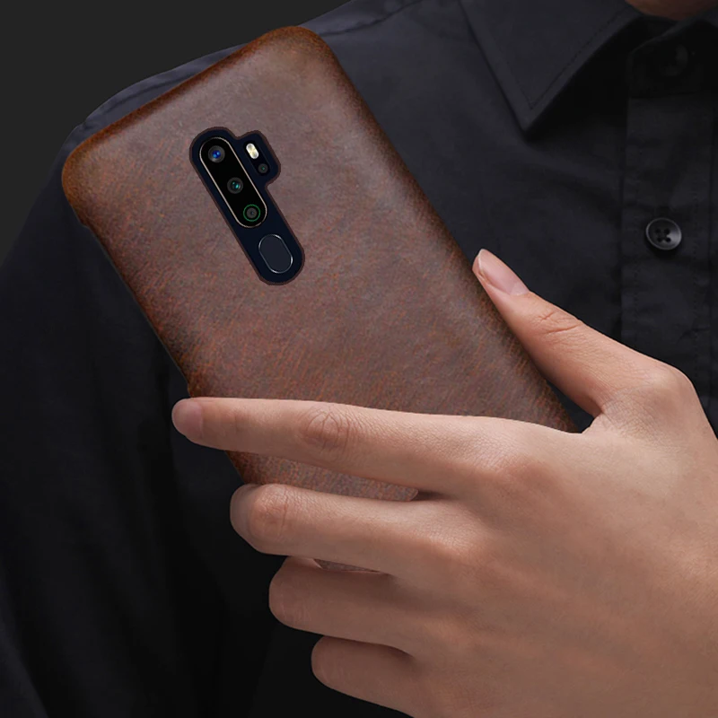 genuine leather phone case for oppo find x2 r15 r17 reno z 2z 2f 3 4 pro ace 2 a5 a9 2020 a11x k3 k5 crazy horse skin back cover free global shipping