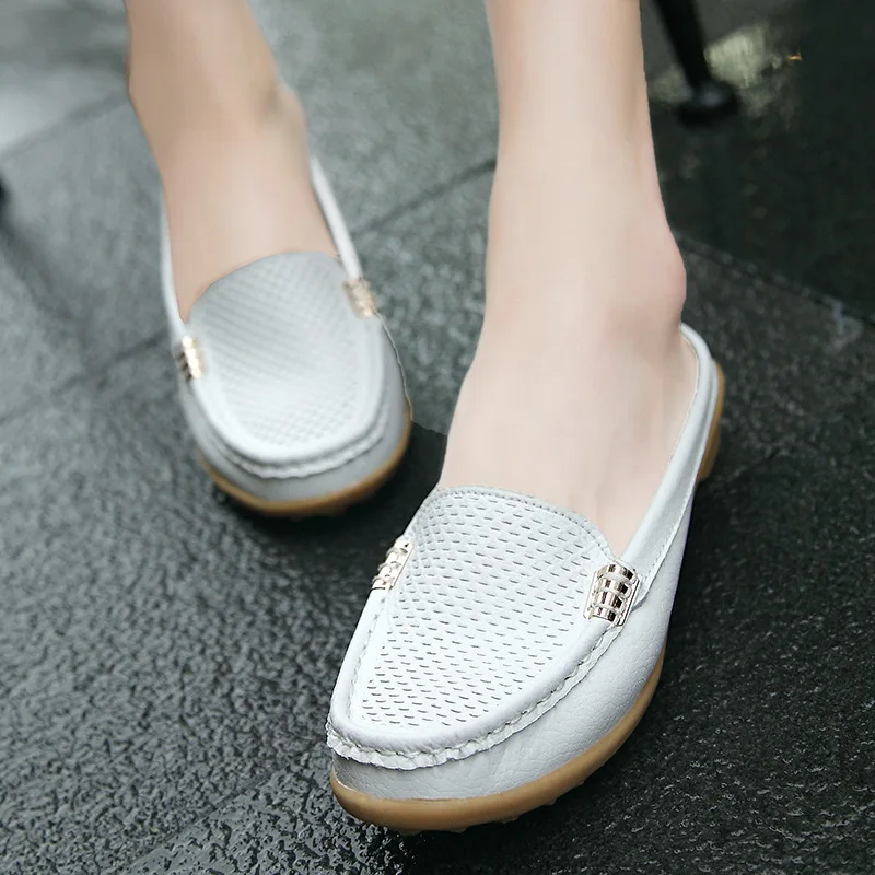AARDIMI Summer Women Slippers Genuine Leather Leisure Flip Flops Flat Shoes Slip On Flats Ladies Clogs Woman | Обувь