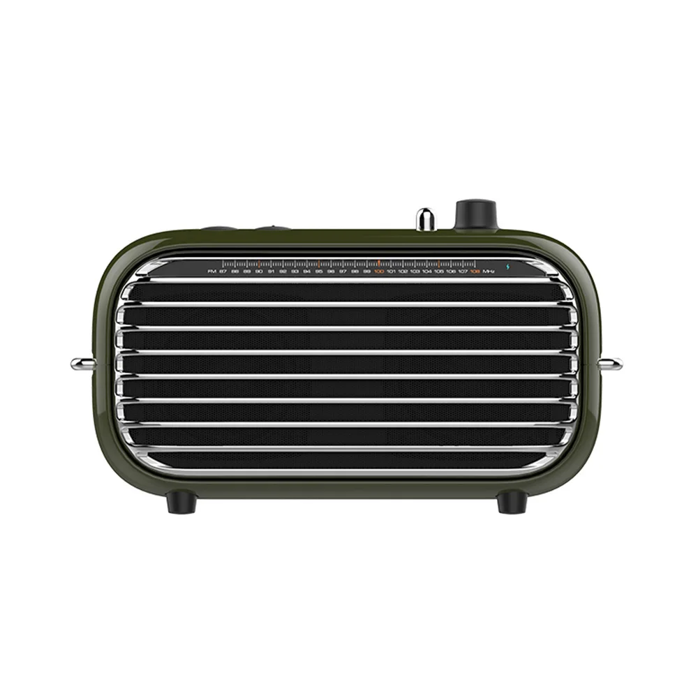 Green Xiaomi LOFREE Bluetooth динамик Мода ретро легкий портативный fm-радио Bluetooth кабель двойной режим смарт 2 беспроводной динамик - Цвет: Green