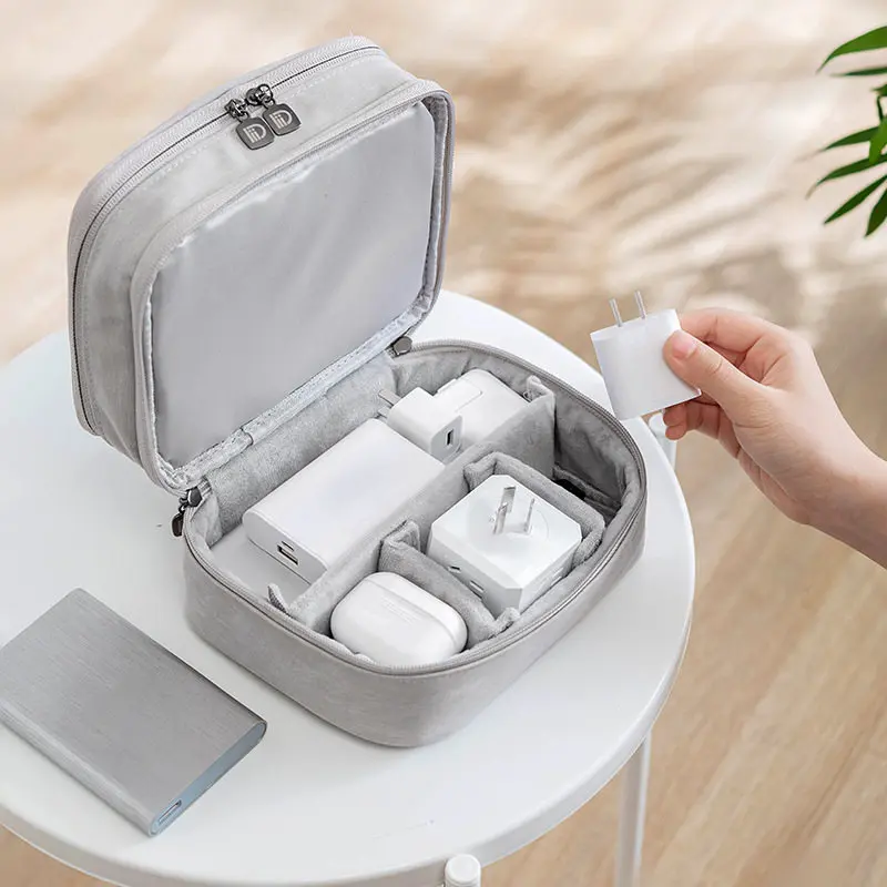 

Многофункциональная цифровая дорожная сумка для мобильных телефонов, гарнитуры, флэш-накопителя, двухслойная сумка