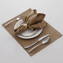 

European Restaurant Napkin Cloth Napkin Folding Cloth Polyester Cotton Hotel Table Cloth Bonpoint Model Room Dining Table Fabric