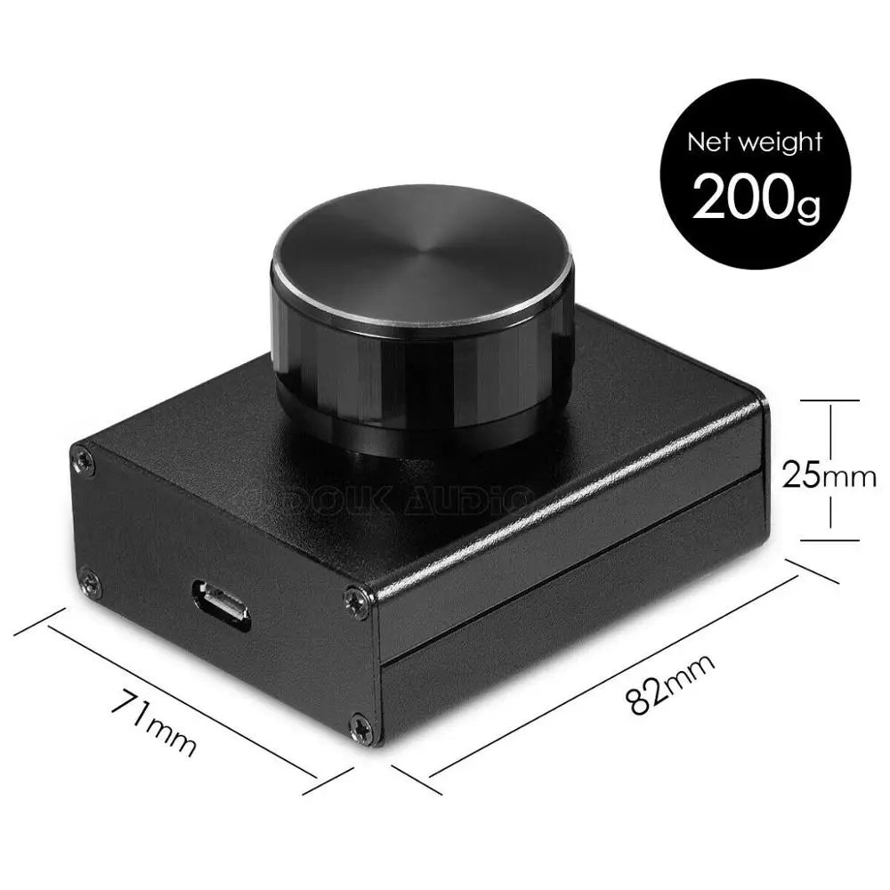 L80W70 Black Knob Nobsound mini USB регулятор громкости Lossless VOL регулятор громкости для планшетного ПК компьютера динамик аудио - Цвет: L80W70 Black Knob