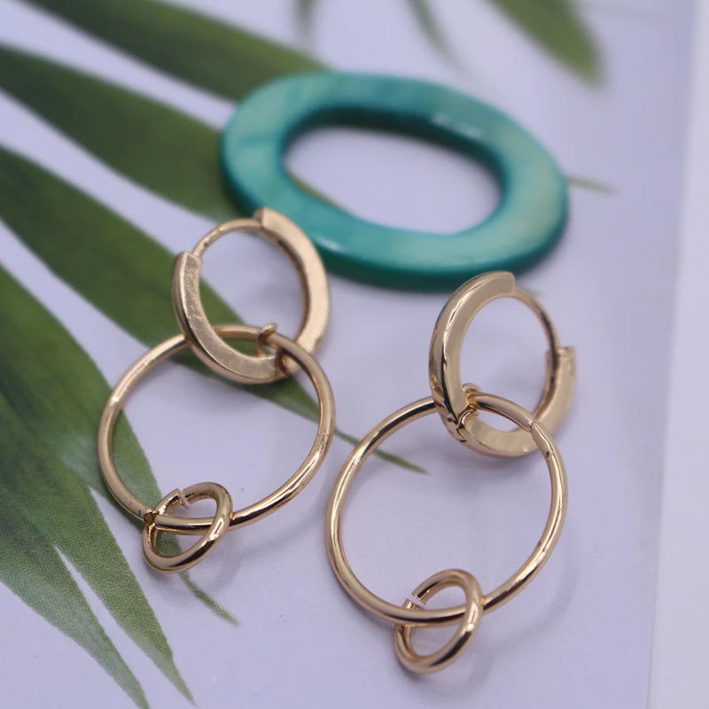 

Krasivaya Copper Women Gold Fashion Long Earrings For Wholesale Jewelry Gift