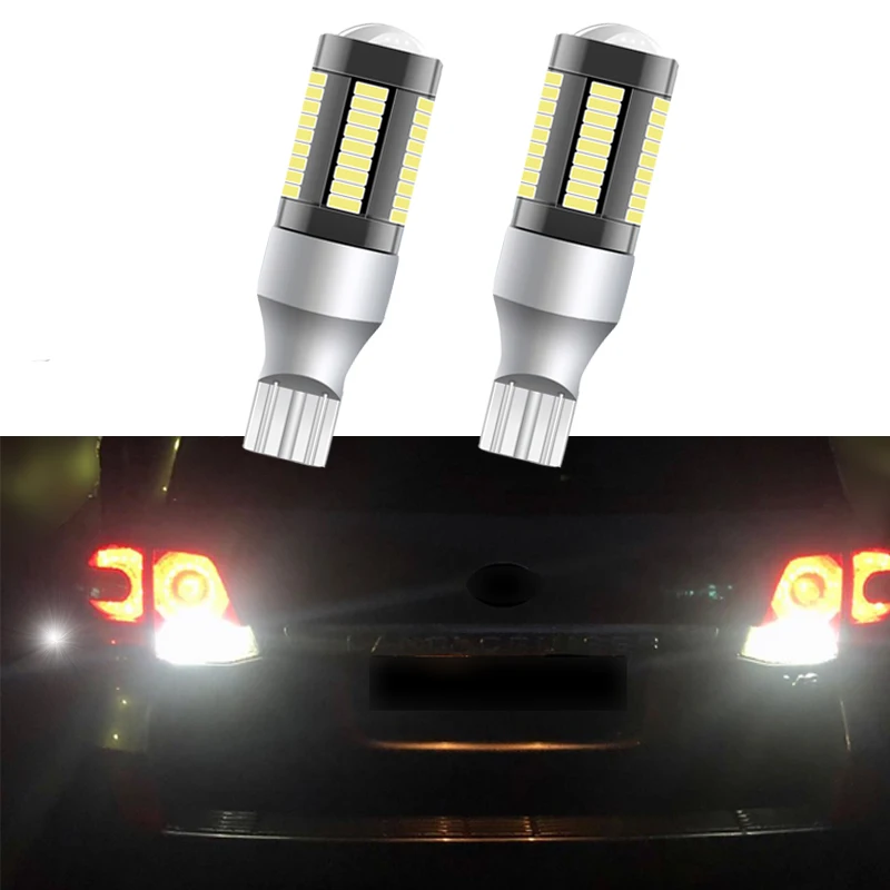 Супер-яркие фонари заднего хода для Toyota Land Cruiser LC 200 2008-2016 2017 2018 T15 W16W 51SMD, белая лампа, 2 шт.