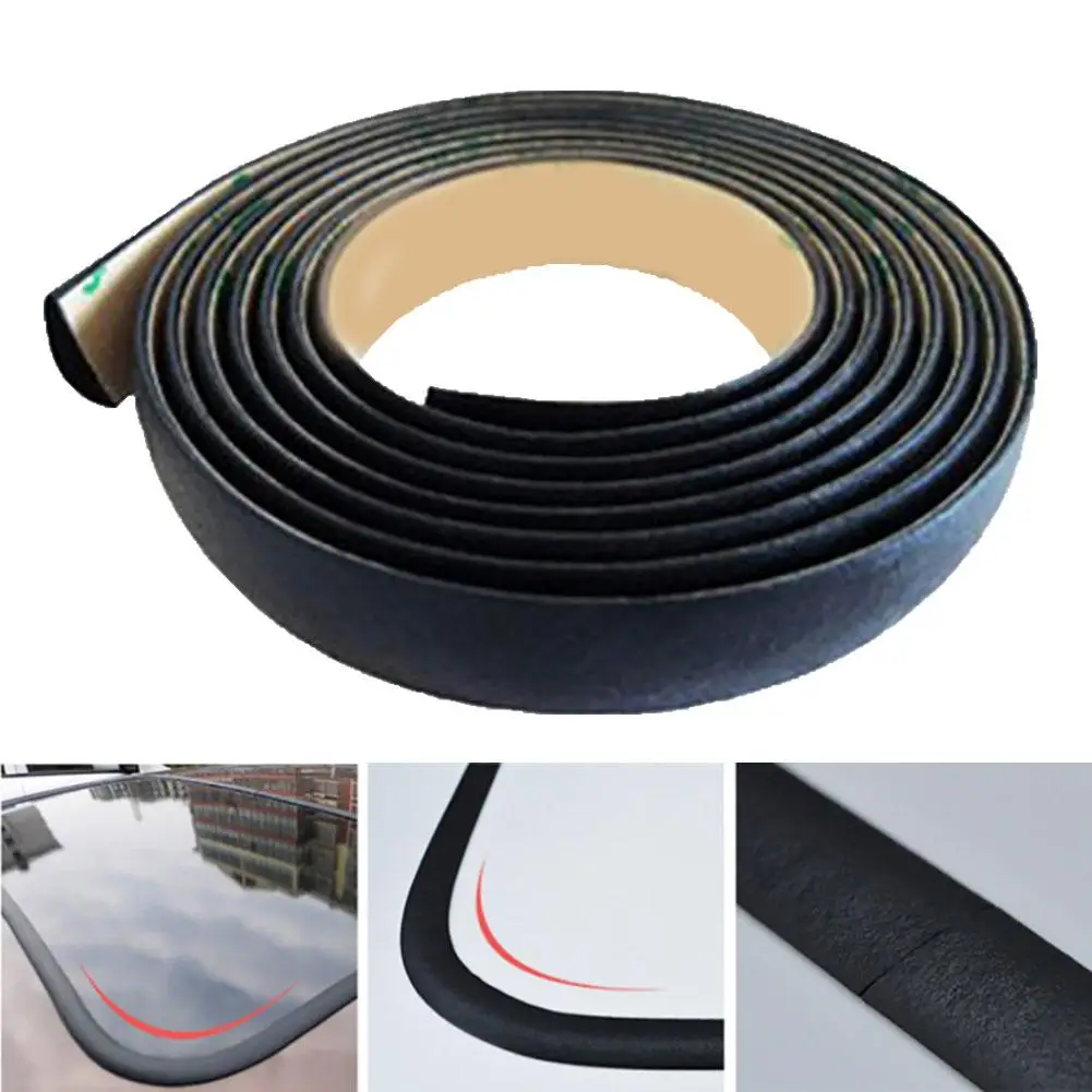 300cm Car Waterproof Rubber Sealing Strips Trim For Auto Front Rear Windshield Sunroof Triangular Window Edge Weatherstrip | Автомобили и