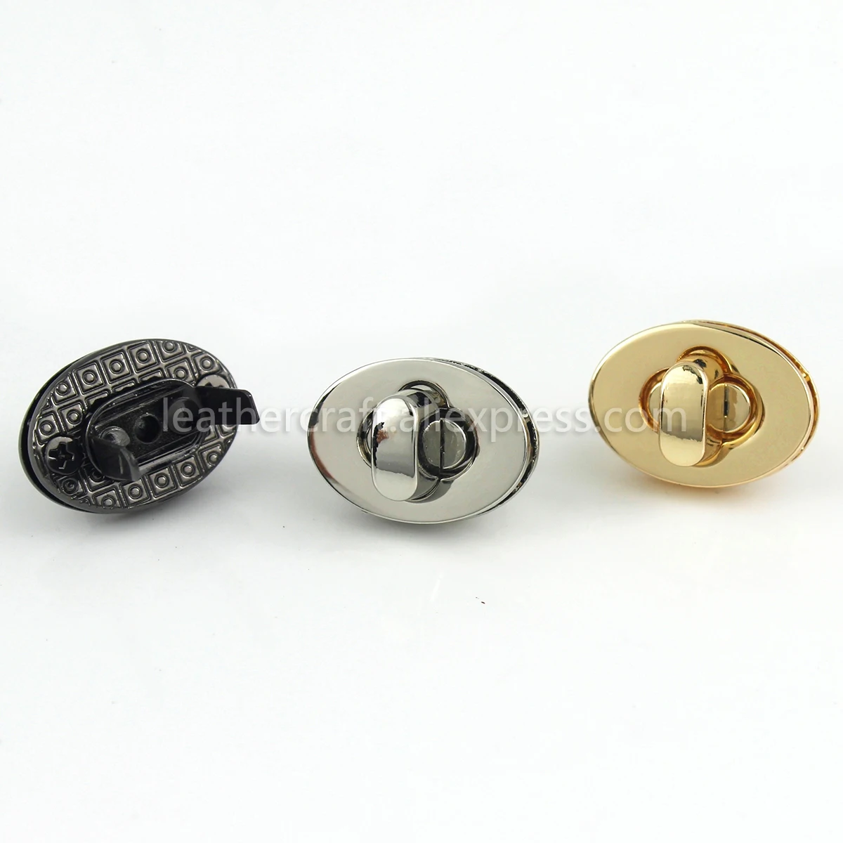 

1x Metal Tiny Oval Shape Turn Lock Clasps Closure Buckle Leather Craft Women Bag Purse Handbag Shoulder Closure DIY Accessories