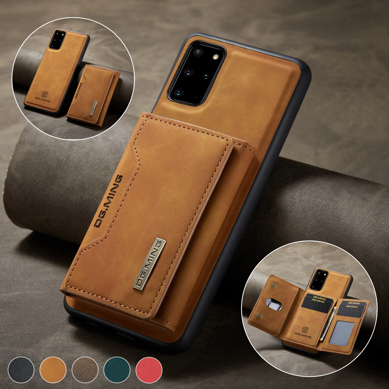 

Luxury Detachable Magnetic Leather Wallet With Card Holder Stand For Samsung Galaxy S20 Plus Case,Samsung S20 Plus Flip Cover
