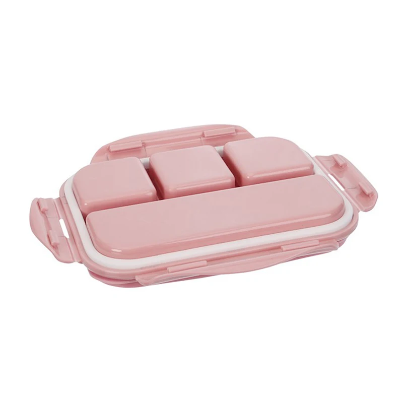 Baispo Ланч-бокс для детей стеклянный микроволновый Bento box контейнер для еды и отсек для хранения школы герметичный кухонный с подогревом