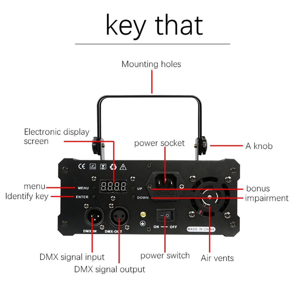 3D Laser Lights Dance Floor Party Projector DMX512 Voice-Activated KTV Flash Bar Stage Disco Effect | Лампы и освещение