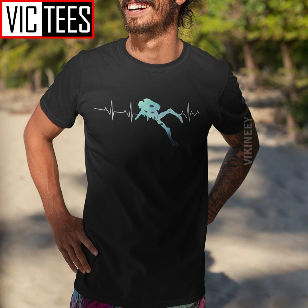 Футболка для дайвинга с аквалангом лучший подарок Мужская футболка из 100 хлопка