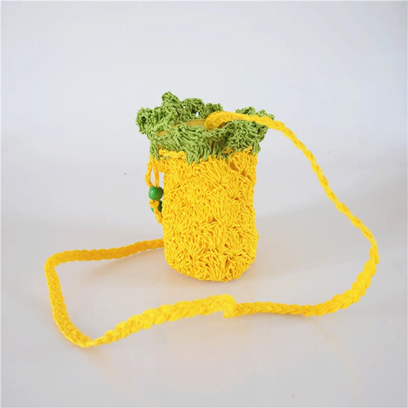 Летняя Новинка 2020 милая Плетеная соломенная сумка на одно плечо с рисунком