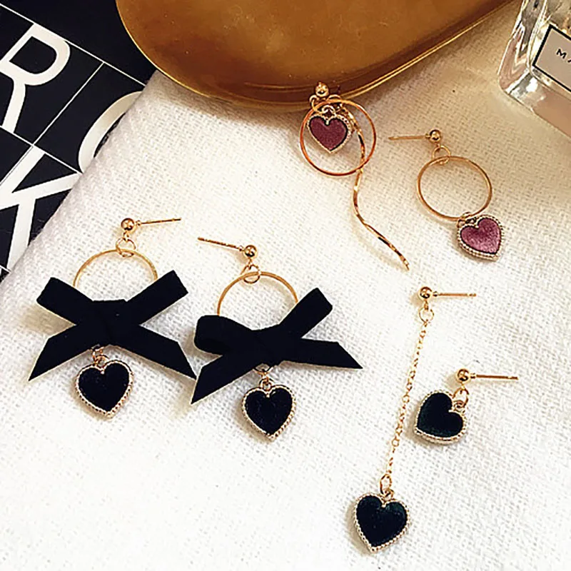 10 шт. золотые бархатные висячие серьги милые для женщин капли кулон оптовая