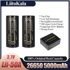 Умное устройство для зарядки никель-металлогидридных аккумуляторов от компании LiitoKala: Lii-50A 26650 5000 мАч высокой Ёмкость 26650-50A литиевая батарея для фонарик power Bank Li-Ion Перезаряжаемые батареи