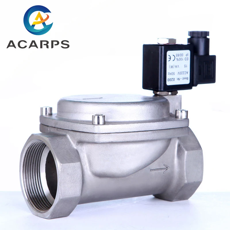 1/2 &quot3/4&quot 1 &quot2&quot Нержавеющая сталь 304 высокого давления 6 МПа нормально закрытый