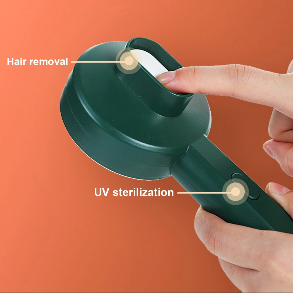 

1Pc Pet Dog Brush UV Sterilization Pet Hair Remover Insect Removal Cat Brush To Floating Hair Massage Dogs Grooming Pet Supplies
