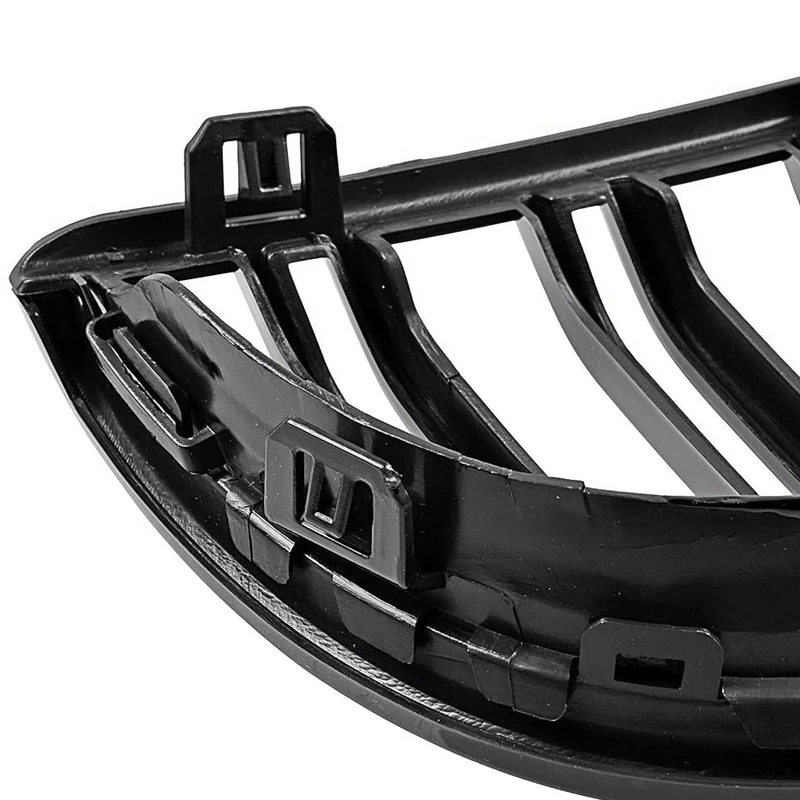

Top!-Front Kidney Grille Hood Grills -Double Line forBMW E90 323I 328I 335I 330I 325I 3-Series 2005-2008 (Gloss Black)