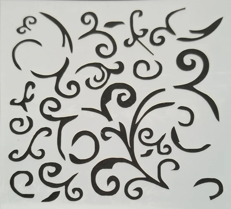 13*13 flourishing pattern pvc Layering Stencils for Diy scrapbook coloring painting stencil home decor diy etc. Product image | Канцтовары