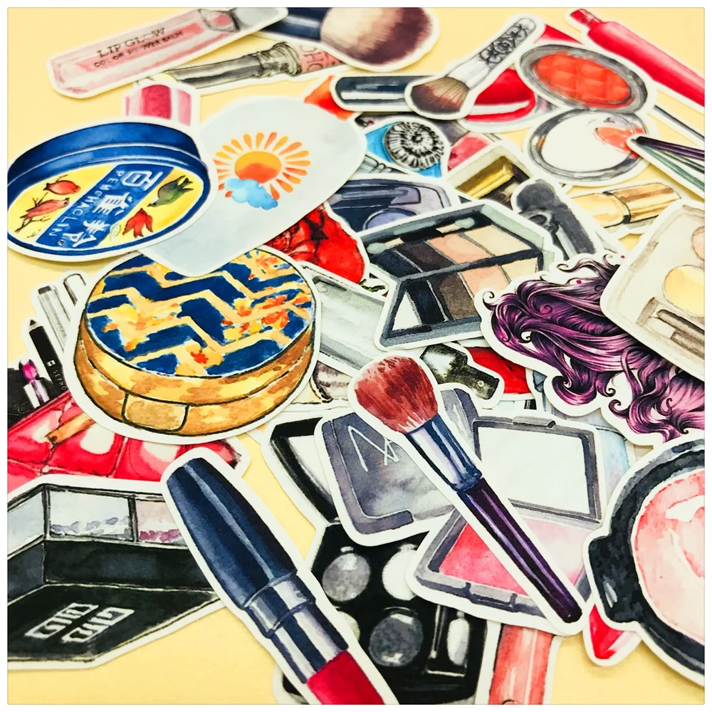 37 шт./пакет модная Косметика для макияжа наклейка губной помады сделай сам