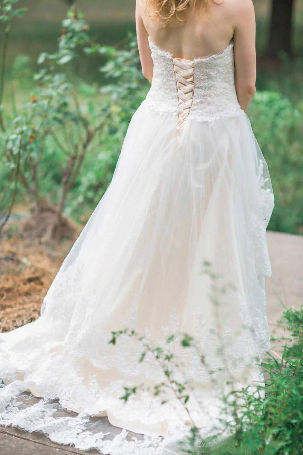 

JIERUIZE Simple Country Wedding Dresses Sweetheart Neck Lace Up Back High Low Bride Dresses Tiered Wedding Gowns robe de mariee