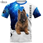 Мужская модная футболка CLOOCL в стиле Харадзюку С 3D-принтом собаки