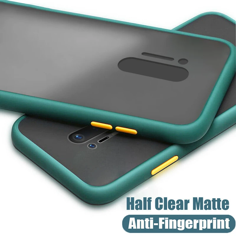 Мятный Гибридный простой Матовый Бампер для One Plus 7 8 9 Pro 6T 7T 8T противоударный