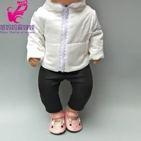 for 43cm doll down coat clothes for 18 43cm new born baby doll winter wearing doll accessories baby girl gifts