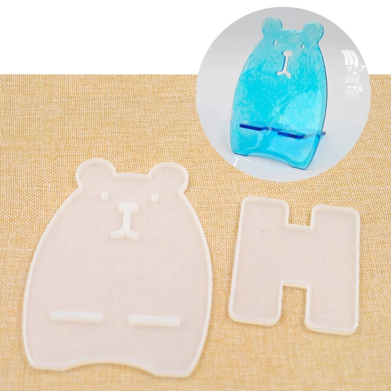 1 шт. подставка в форме медведя для автомобиля мобильный телефон силиконовая