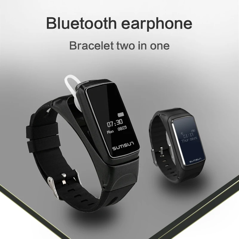 Caridite B7 умный браслет Bluetooth наушники спортивные часы три в одном спортивный фитнес