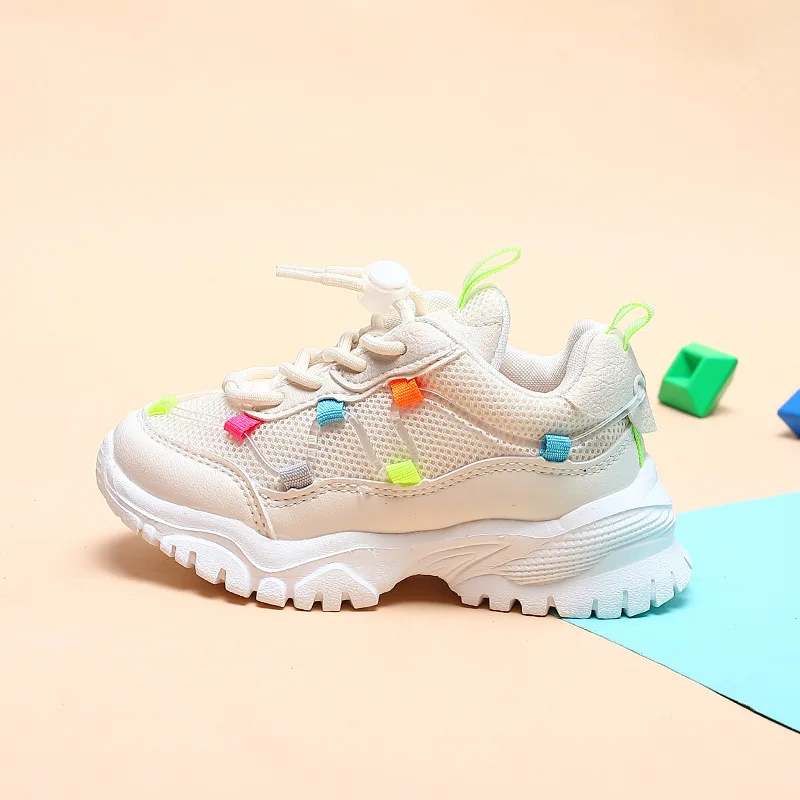 

Kushyshoo Kids Shoes for Girl 2020 Fashion Casual Lace-Up Mesh Breathable Sneakers Heighten Non-slip Thicken Soft Platform Shoes