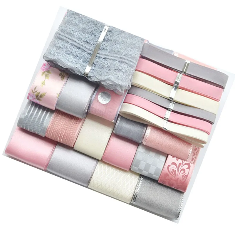 Новый стиль микс ленты набор сделай сам для маленькой девочки Цвет розового и