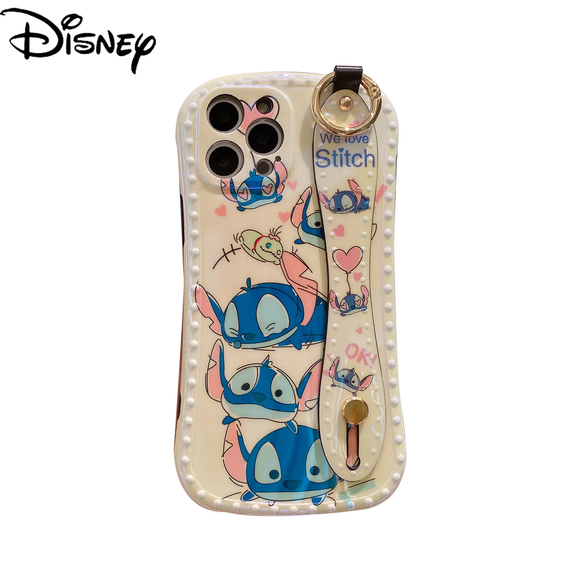 disney stitch for iphone 78pxxrxsxsmax1112pro12mini blu ray wristband anti drop cartoon mobile phone case free global shipping
