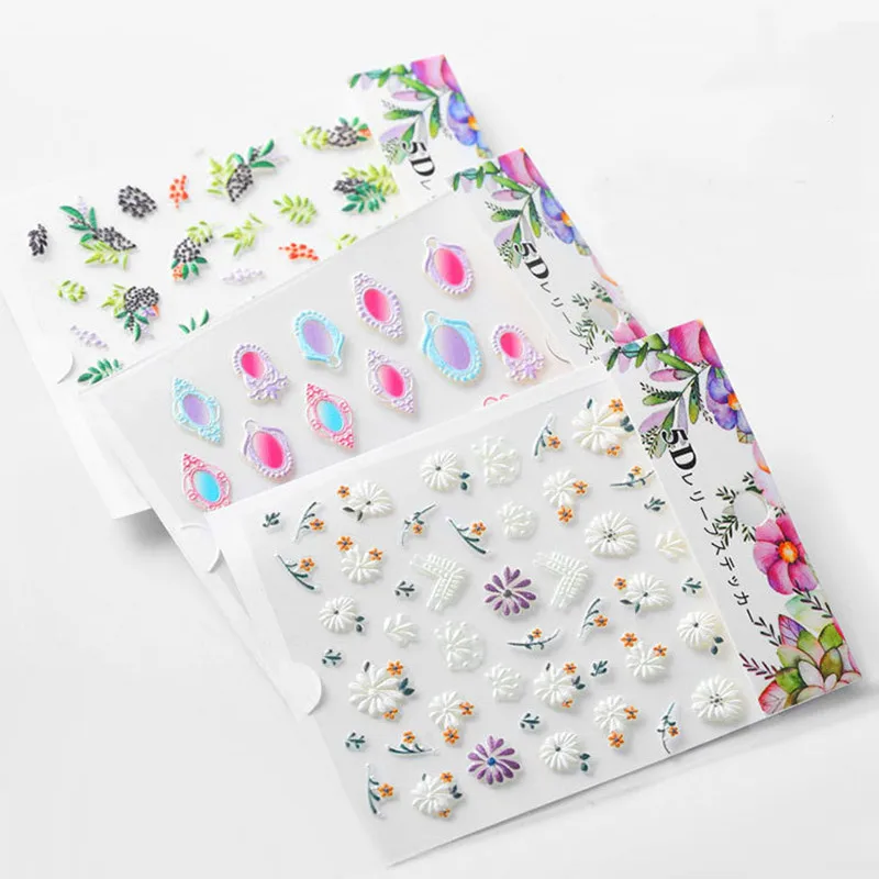 3D рельефные наклейки для самостоятельного маникюра|Стикеры и наклейки| |