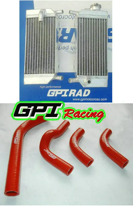 Aluminum radiator + HOSE FOR Honda CRF250R CRF250X CRF 250R 250X 04-09 05 06 07 08 |