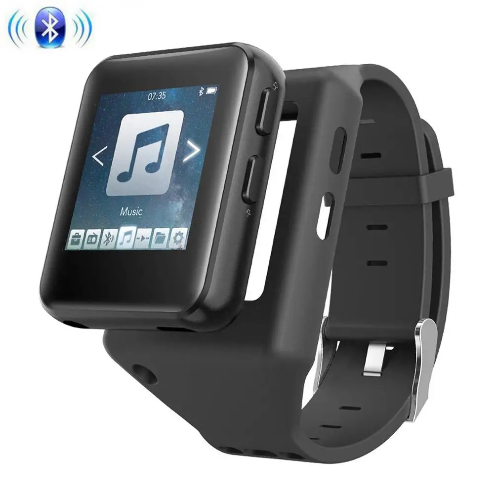 Мини клип Bluetooth 4,2 MP3 плеер с 1,5 дюймов сенсорный экран портативный MP3 музыкальный плеер HiFi качество звука с FM для спорта