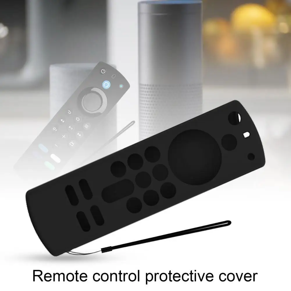 

Protective Case Anti-scratch Full Protection Silicone Remote Controller Protective Cover for 2021 ALEXA Voice Remote 3rd Gen
