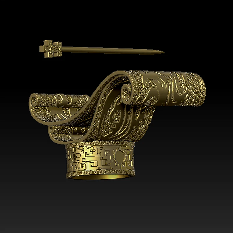 Китайская династия Хань император волосы корона реквизит для ТВ фильмов древняя