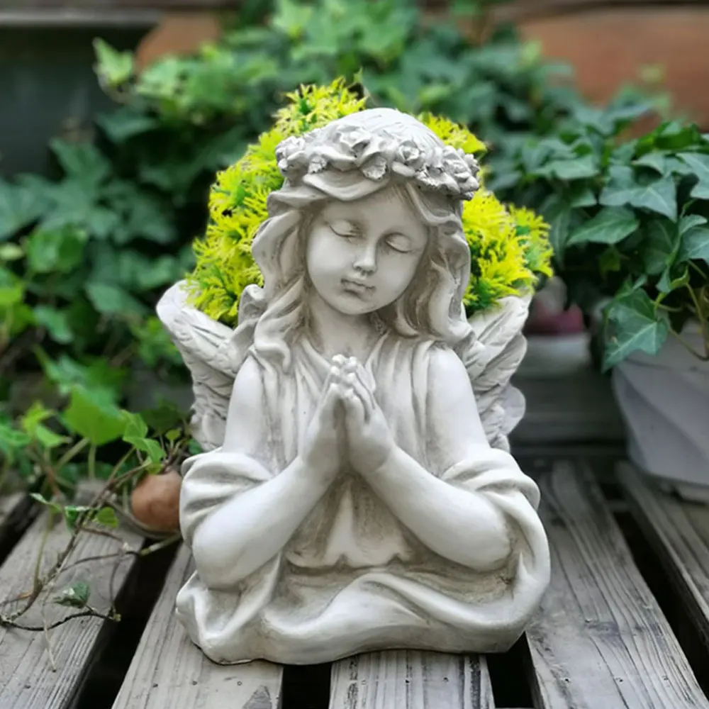 

1pc Fairy Shaped Succulent Flower Pot Succulent Plant Pot for Home (Beige)