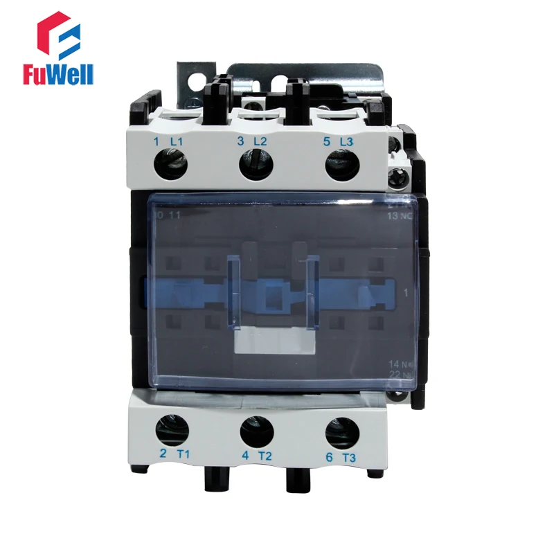 Контактор переменного тока 80A Φ контактор напряжения катушки NC 24 в 36 110 В 220 380