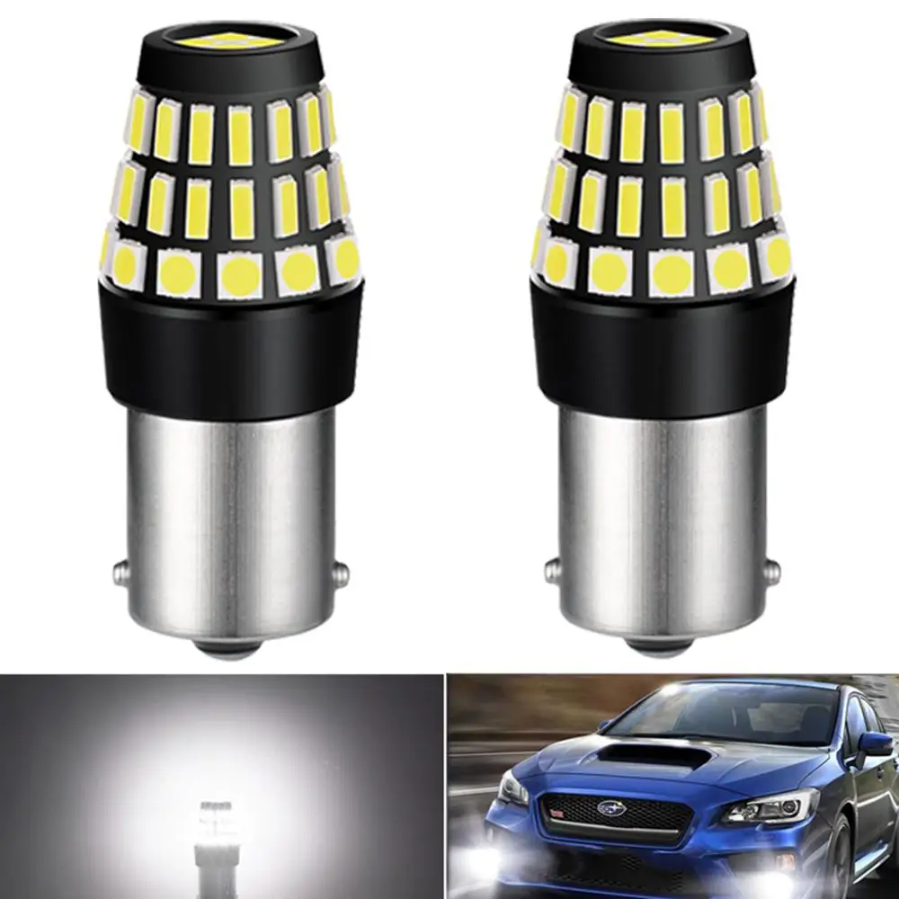 2x1156 P21W BA15S Светодиодная лампа Автомобильные дневные ходовые огни белый