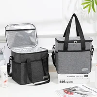 thermal insulated lunch box cooler bags work food carrier portable picnic storage container tote ice bag handbags for women men