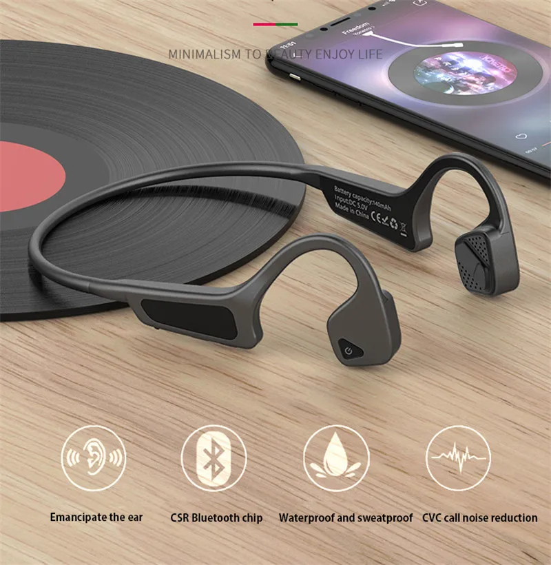 Bone Conduction Bluetooth Headphones for For UMIDIGI F1 One Max Pro Z2 A3 Case Wireless Headset Sport Earphones Earbuds |