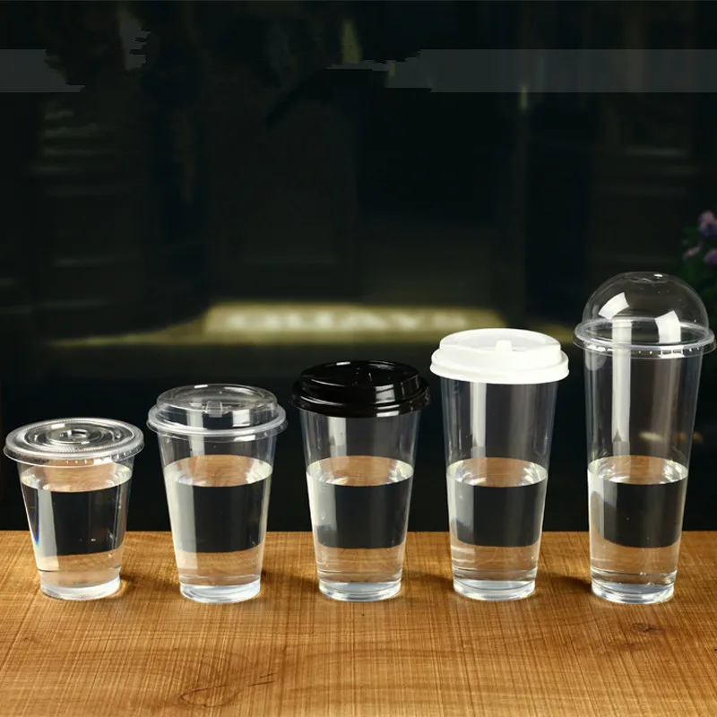 500 шт 90 Калибр прозрачный одноразовый пластиковый стаканчик для вечеринки дня