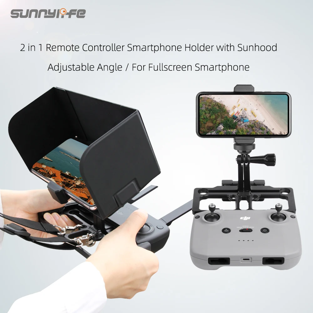 

Держатель для смартфона с защитой от солнца для Mavic 3/Mini SE/Air 2S/Air2/Mini 2/Mavic 2
