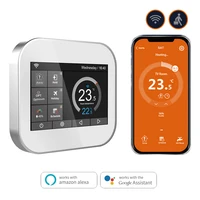 wifi smart touch thermostat temperature controller for waterelectric floor heating watergas app remote control