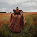 Пикантные Свадебные халаты Mingli Tengda для беременных бордовые с оборками с коротким рукавом Тюлевая прозрачная накидка для вечеринки для фотосессии шаль на заказ