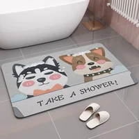 Bath mat Carpet in the living room Kitchen mat Suede Quick-drying mat Super absorbent mat Dog carpet Easy to clean Durable