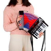 17 keys accordion accordion for kids and ensemble musical instrument for home classroom black